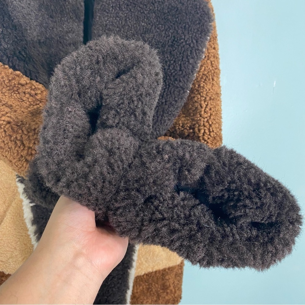 Alc Stefan Sherpa Coat Color Block Teddy Oversize… - image 6